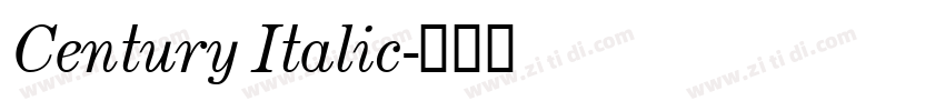 Century Italic字体转换